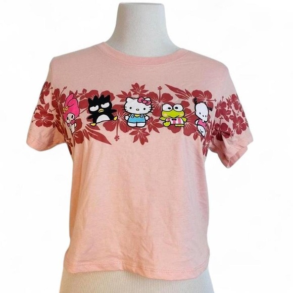Hello Kitty Tops - Pink Sanrio Hello Kitty crop top shirt